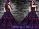 Sims 4 — Mal - Descendants 2 Formal Dress by georgiebowes — My retexture of Mal's formal dress from the Descendants 2