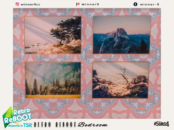 Sims 4 — Retro ReBOOT Bedroom - Painting by Winner9 — Painting from Retro ReBOOT Bedroom, you can find it easy in your