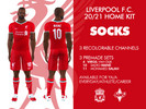 Sims 3 — LFC 2021 HOME SOCKS by CHboom — 3 RECOLORABLE CHANNEL 3 PREMADE SETS 4 VIRGIL Van Dijk 10 Sadio MANE 11 Mohamed