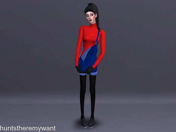 Sims 4 — Tucked Turtleneck AF v4 (Sets) - Mesh Needed by huntstheremywant — - Available in: 1. Red, Orange, Yellow,