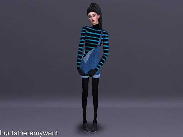 Sims 4 — Tucked Turtleneck AF v7 (Sets) - Mesh Needed by huntstheremywant — - Available in: 1. Cyan, Sepia, and
