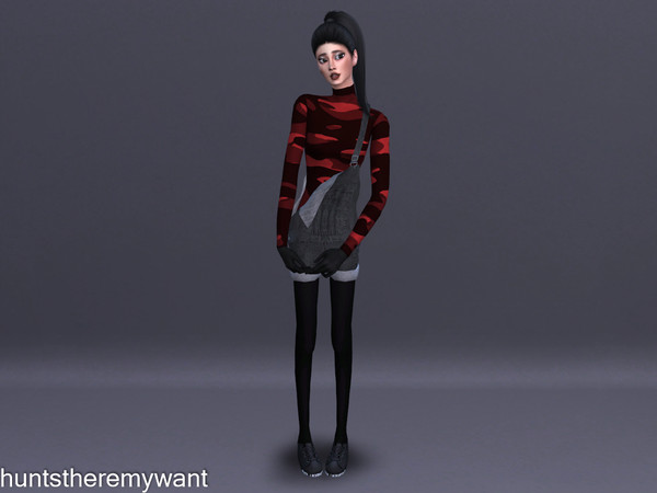 Sims 4 — Tucked Turtleneck AF v8 (Sets) - Mesh Needed by huntstheremywant — - Available in: 1. Red, Orange, Yellow,