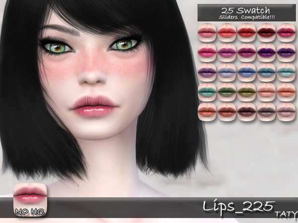 Sims 4 — [Ts4]Taty_Lips_225 by tatygagg — - Female, Male - Human, Alien - Teen to Elder - Hq Compatible - Sliders