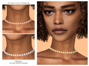 Sims 4 — Star Gate Choker by -Merci- — New accessories for Sims4! -For female, teen-elder. -All LODs. -No allow for