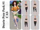 Sims 4 — [DearieSim] Pose Pack #1_CAS Trait Loner by DearieSim — Description: Sims 4 Pose Pack Five CAS Poses Teens to