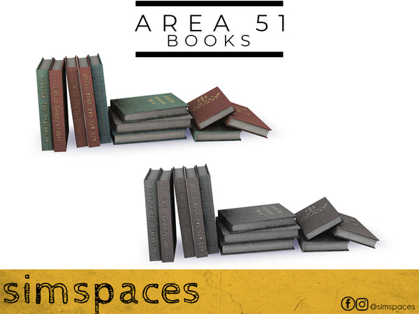 Sims 4 — Area 51 - books by simspaces — Part of the Area 51 set: all the reference materials you need to prepare for
