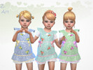 Sims 4 — BabeZ. 90 Outfit by Zuckerschnute20 — A cute outfit with florets for the little ones, perfect for a walk in