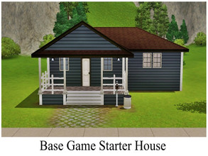 Sims 3 — Base Game Starter House by GhostlySimmer — Small starter house for your sim or a couple. This house features 1