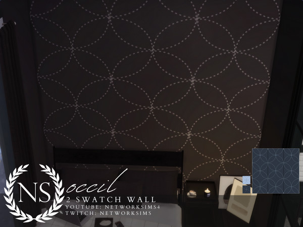 Sims 4 — Occil Wallpaper - Networksims by networksims — A simple modern wallpaper in 2 colour swatches.