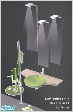 Sims 2 — MSS  Bathroom A - Recolor set 4 by Sunair — MSS Bathroom A - Recolor set 4 (nature)