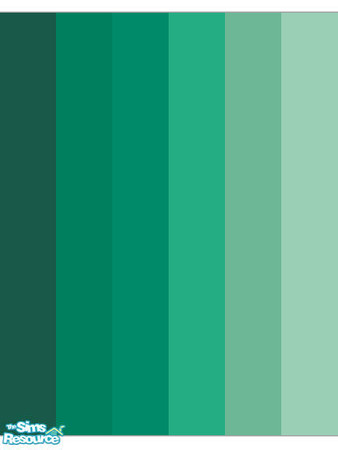 Sims 2 — Jade Cluster Wall Collection by stitchy — Collection of six richly coloured walls in varying shades of green.