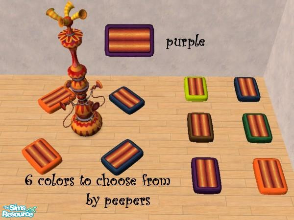 Sims 2 — leslie_adobe stripes pad purple11226 - I by peepers42 — different colors with stripes on pads that go with the