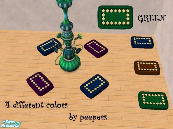 Sims 2 — leslie_diamonds on green 11226 - Individ by peepers42 — different colors with diamonds on pads that go with the