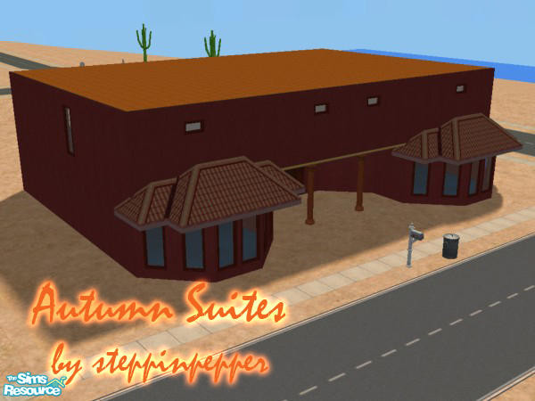 Sims 2 — Autumn Suites by steppinpepper — 4 appartment styled rooms for university. Each 'appartment' has room for a