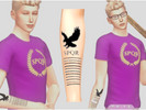 Sims 4 — Jason SPQR Tattoo (UNIVERSITY REQUIRED) by kaasha_randm — Jason's tattoo from the Heroes of Olympus. I saw they