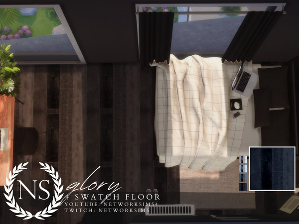 Sims 4 — Glory Wooden Floor by networksims — A rustic wooden floor in 4 colour swatches.