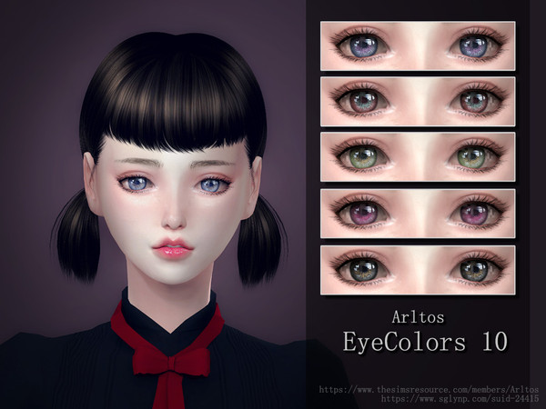 Sims 4 — EyeColor10 by Arltos — 10 colors. HQ compatible.