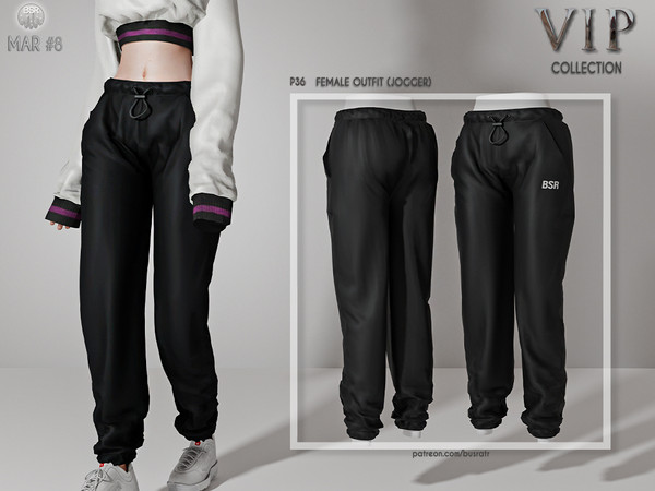 Sims 4 — [PATREON]  (Early Access) Female Outfit (JOGGER) P36 by busra-tr — 10 colors Adult-Elder-Teen-Young Adult For
