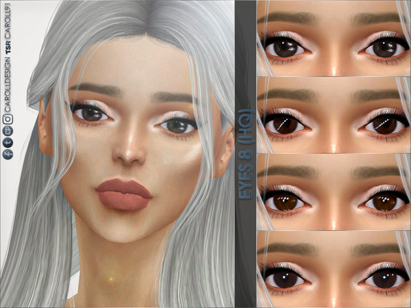 Sims 4 — Eyes 8 (HQ) by Caroll912 — - Ariana Grande-inspired eyes. - 4 recolours total - each swatch correspondents to