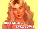 Sims 4 — marianna eyebrows by peachyfaerie — here are some bushy eyebrows i named marianna! i really enjoy the fluffy