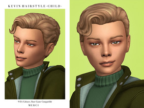 Sims 4 — Kevin Hairstyle -Child- by -Merci- — New Maxis Match Hairstyle for Sims4. -For boys. -Base Game compatible. -Hat