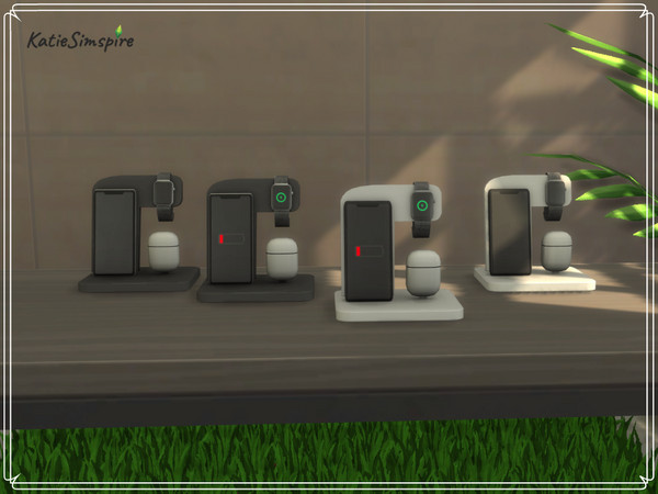 Sims 4 — Charging Stand (1) by Katiesimspire — Charging stand decoration with different swatches :) Hope you enjoy! ---