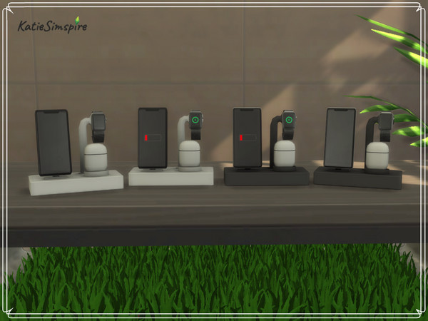 Sims 4 — Charging Stand (2) by Katiesimspire — Charging stand decoration with different swatches :) Hope you enjoy! ---