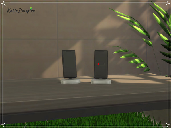 Sims 4 — Smartphone Charger by Katiesimspire — Smartphone charger decoration with different swatches :) Hope you enjoy!