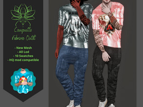 Sims 4 — Fabrizio Outfit by couquett — I hope that you like it - 10 colors. - Mesh by me. - Custom thumbnail. - HQ mod