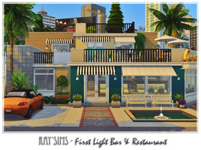 Sims 4 — Retro ReBOOT - First Light Bar & Restaurant by Ray_Sims — This house fully furnished and decorated, without