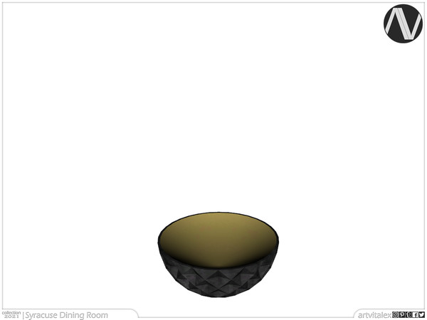 Sims 4 — Syracuse Bowl by ArtVitalex — Dining Room Collection | All rights reserved | Belong to 2021 ArtVitalex@TSR -