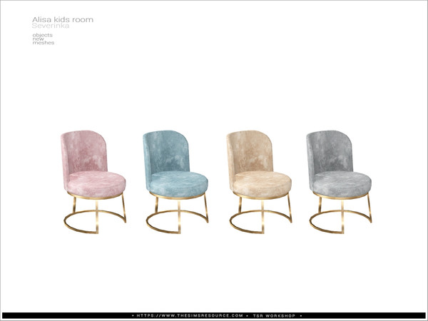 Sims 4 — [Alisa kidsroom] - desk chair by Severinka_ — Desk chair From the set Alisa kidsroom furniture' Build / Buy