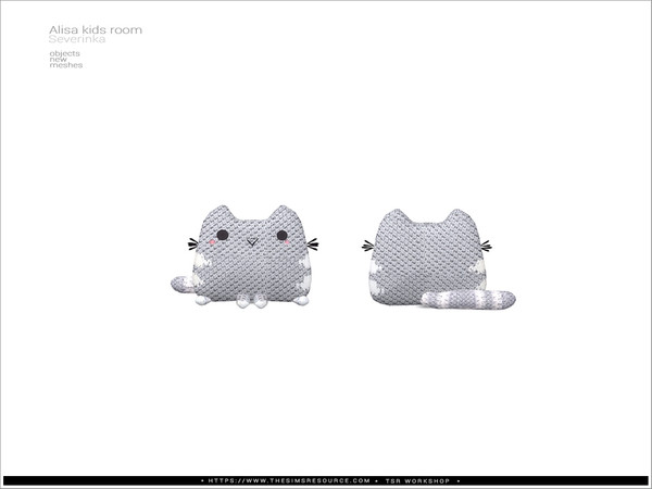 Sims 4 — [Alisa kidsroom] - Amigurumi Cat by Severinka_ — Amigurumi Cat From the set Alisa kidsroom decor' Build / Buy