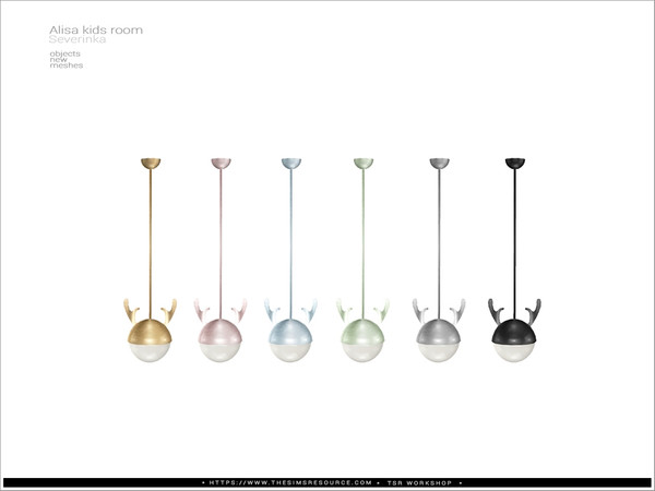 Sims 4 — [Alisa kidsroom] - ceiling lamp v01 by Severinka_ — Ceiling lamp v01 From the set Alisa kidsroom decor' Build /