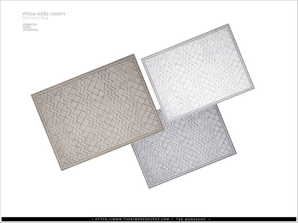 Sims 4 — [Alisa kidsroom] - rug by Severinka_ — Rug From the set Alisa kidsroom decor' Build / Buy category: Decor / Rugs