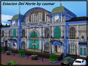 Sims 4 — Estacion Del Norte by casmar — This is a community lot, a train station, for the Sims travelers! It is an old