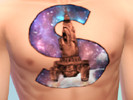 Sims 4 — Space theme tattoos by amaranteee — 3 tattoos on various locations choose from the swatches, space theme,