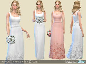 Sims 4 — Pure Wedding Dress by Birba32 — The most simply dress you can find, but your sims will be like princesses with