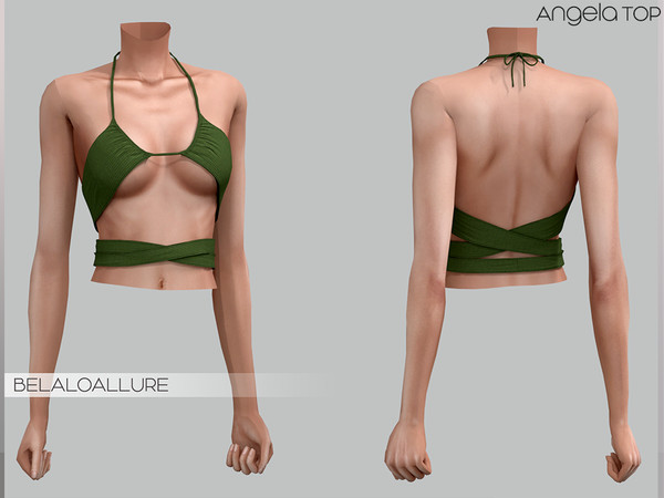 Sims 4 — Belaloallure_Angela top(patreon) by belal19972 — Simple wrap top for your sims ,enjoy :) 