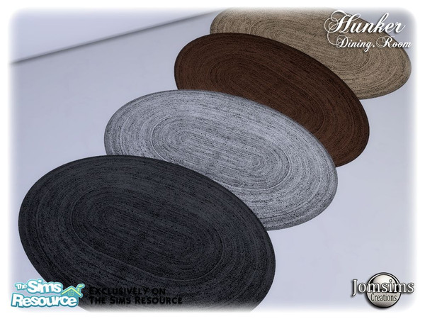 Sims 4 — Hunker dining room rug by jomsims — Hunker dining room rug