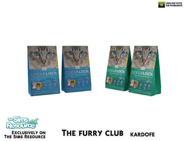 Sims 4 — kardofe_The furry club_Cat litter by kardofe — Two packs of cat litter, decorative, in two colour options 