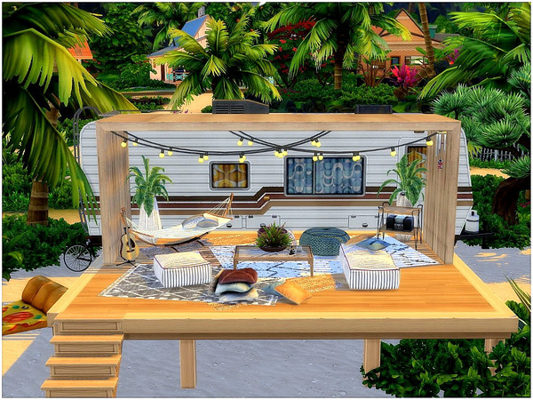 Sims 4 — Camping Deck by lotsbymanal — A cozy place to enjoy the view.. 