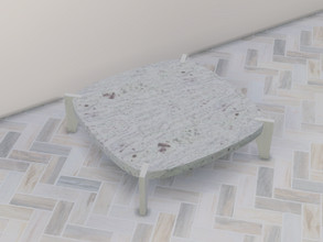 Sims 4 — Modern Interiors Coffee Table by seimar8 — Coffee table textured in stone marble and wood. Part of Modern