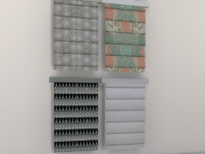 Sims 4 — Modern Interiors Large Blind by seimar8 — Large Blind. Comes in four swatch patterns. Part of Modern Interiors