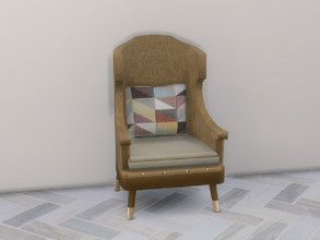 Sims 4 — Modern Interiors Solo Arm Chair by seimar8 — Arm chair textured in leather and suede. Part of Modern Interiors