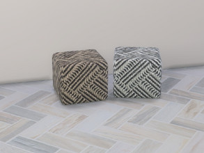 Sims 4 — Modern Interior Pouf by seimar8 — Pouf. Comes in two swatch patterns. Part of Modern Interiors set Spa Day Game