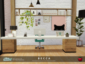 Sims 4 — Becca - office by melapples — a modern pastel living room for 1010 Alto apartments. enjoy! 8x6 $25758 medium