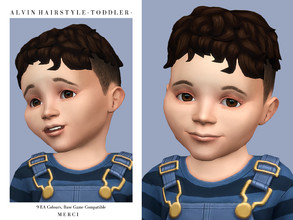 Sims 4 — Alvin Hairstyle -Toddler- by -Merci- — New Maxis Match Hairstyle for Sims4. -For toddlers, teen-elder. -Base