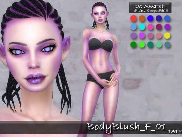 Sims 4 — [Ts4]Taty_BodyBlush_F_01 by tatygagg — - Female, Male - Human, Alien - Teen to Elder - Hq Compatible - Sliders