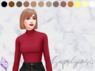 Sims 4 — Recolor trendy short hairstyle for your female sims by SupriSims4 — 13 natural colors 14 unnatural colors 6